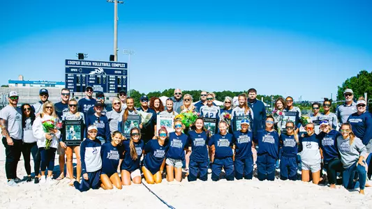 UNF beach volleyball senior day photo