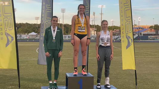 Kaley Petrosky medals in women's ASUN high jump