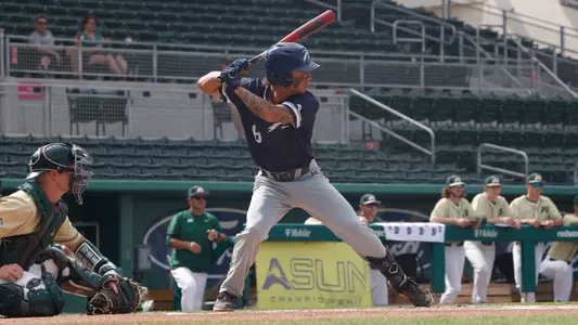 Isaiah Byars swinging at a pitch