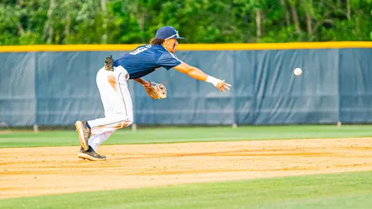 Isaiah Byars shovel tossing a ball to second base