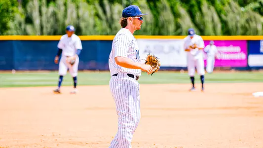 Grant Grodi at third base