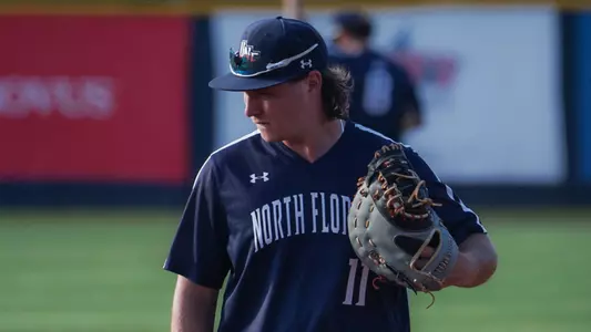 Grant Grodi at first base