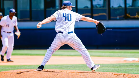 Peter Holden making a pitch to the plate