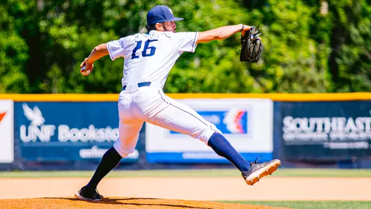 Rafael Santos throwing a pitch