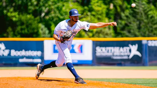 Rafael Santos throwing a pitch