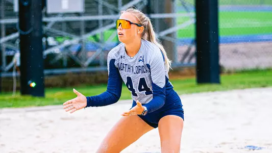 Anna Mallory ready for a serve
