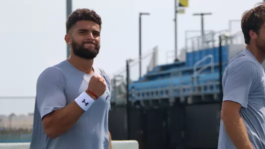 Rodrigo Crespo pumping his fist