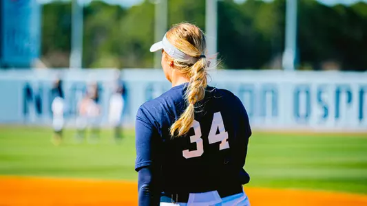 Gianna Niemeier standing in infield