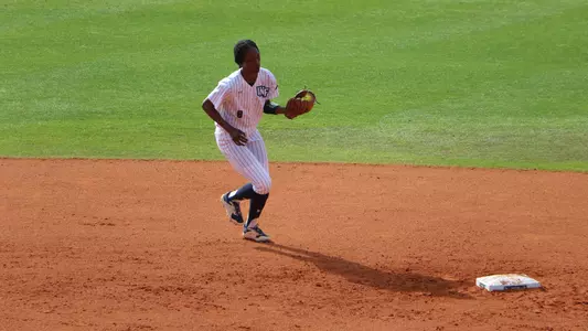 Takiya London takes ball to second base