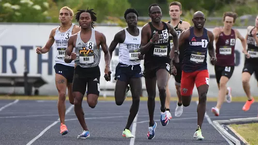 Ladarius Tellis sprinting at ASUN Championships