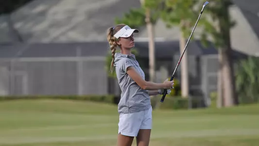 Aaron Whitley after iron shot