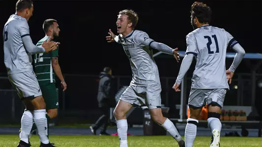 Spencer Groves celebration against JU