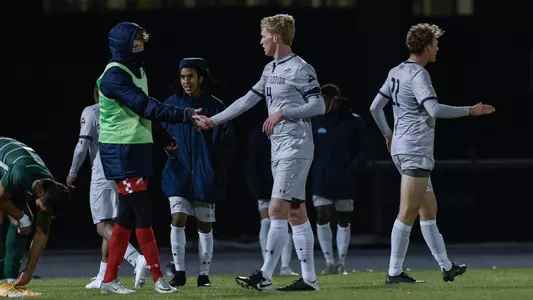 Jackson Vander Ven shakes hands with teammates