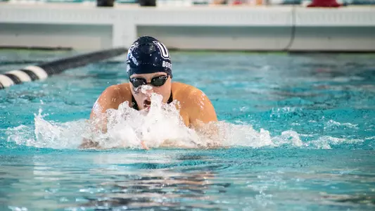 Bria Boreham surfacing for a breath