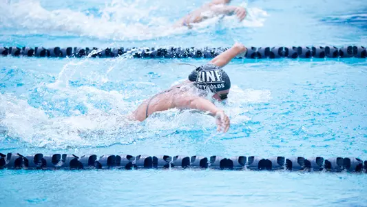 Madison Reynolds competing in butterfly