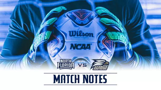 UNF vs Georgia Southern match notes graphic