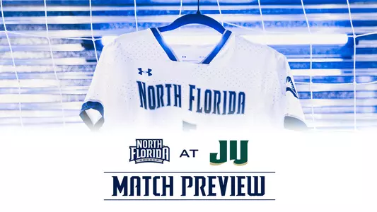 women's soccer match preview graphic at Jacksonville