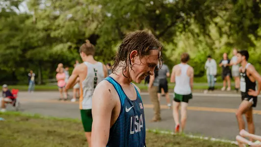 Perry after finishing the 8k in the UNF Invitational