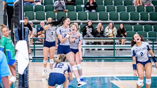 UNF team celebration at Jacksonville