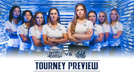 Women's golf preview graphic Evie odom