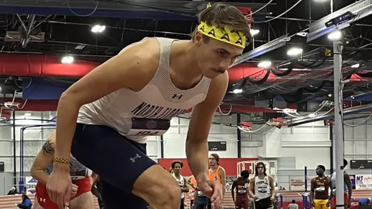 Mac Franks getting set to run the mile