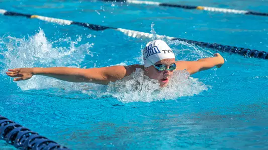 Claire Kerber swimming