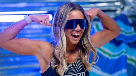 Madison Espy flexing