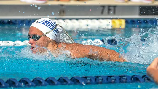 Ashley Cozad swimming