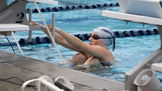 Allie Larrimore ready to race off the wall