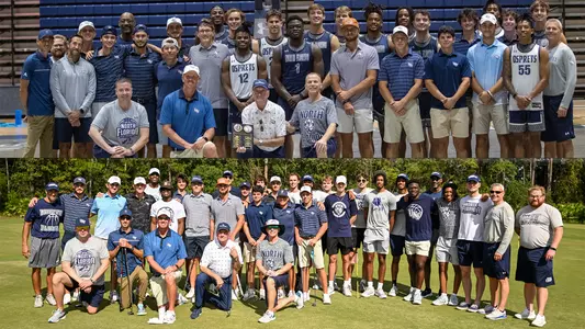 UNF men's basketball and men's golf photo from Birdies and Buckets