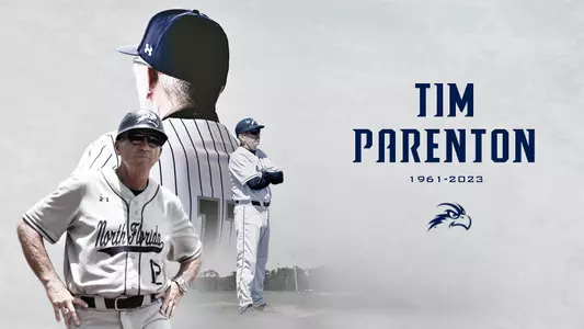 Coach Parenton passing graphic with pictures of him over a gray background