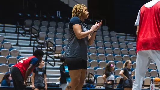 Kyla Cain at practice