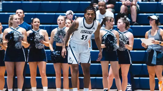 Ametri Moss playing defense against High Point