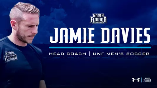 Jamie Davies Men's Soccer head coach graphic