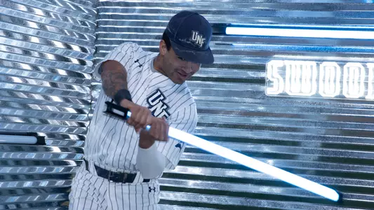 Austin Brinling swinging lightsaber