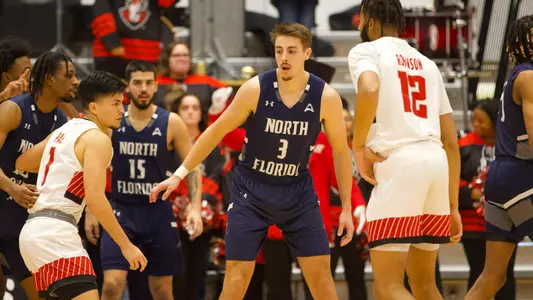Carter Hendricksen and Jose Placer postgame against austin peay