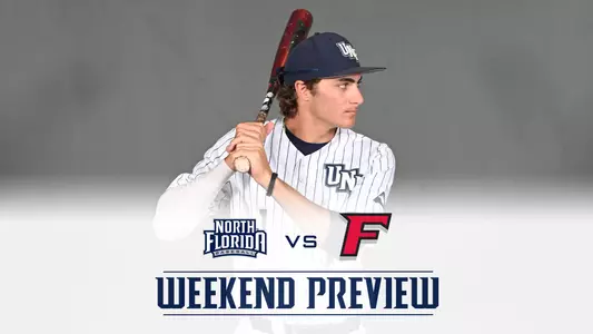 baseball weekend preview with a logo of fairfield and alex lodise