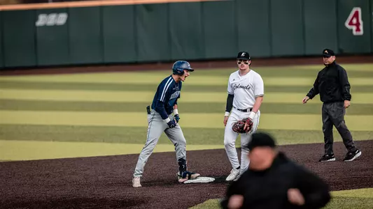 Alex Lodise celebrating a double at EKU