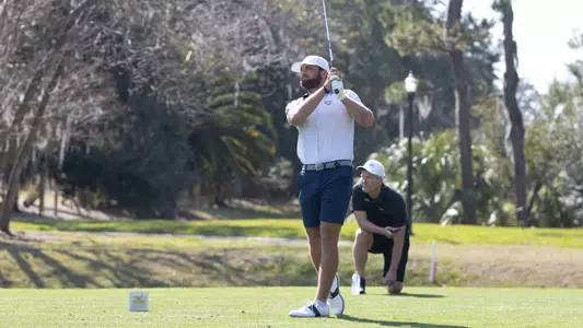 Davis Lee teeing off at Sea Best