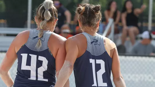 Mariana Feliciano Sanchez and Kenzie Murphy walking