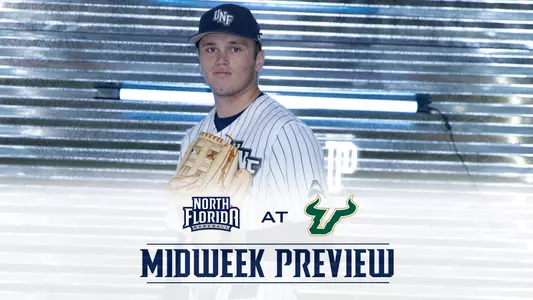 usf baseball preview graphic with a picture of cherokee nichols