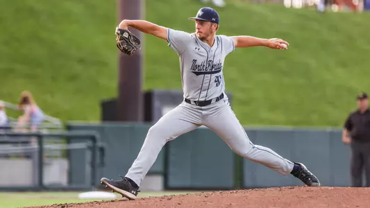 Peter Holden throwing a pitch at Liberty
