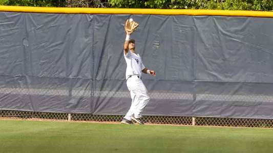 Austin Brinling catching a fly ball