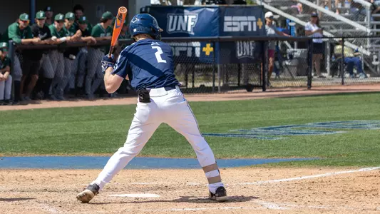 Ian Brown getting ready to swing at a pitch