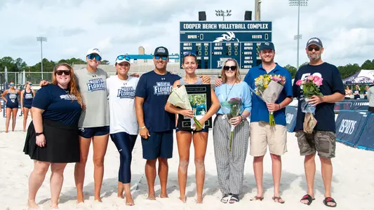 Audrey Brooks on senior day