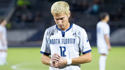Luke Barforosh closes eyes