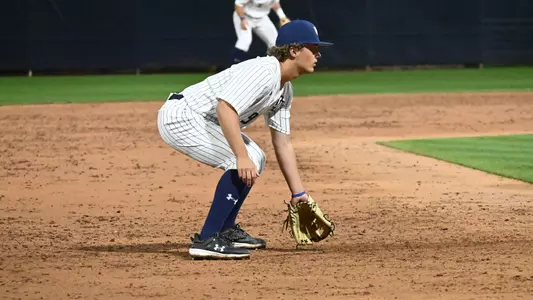 Finn Howell fielding at third base