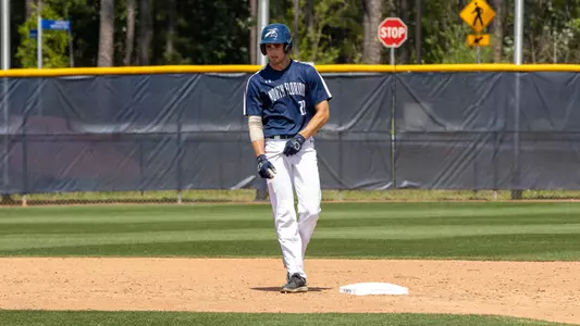 Drew Leinenbach at second base