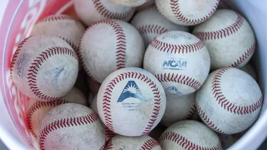 bucket of baseballs