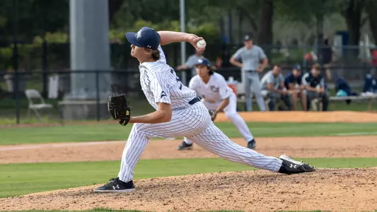 Brandon Adams throwing a pitch